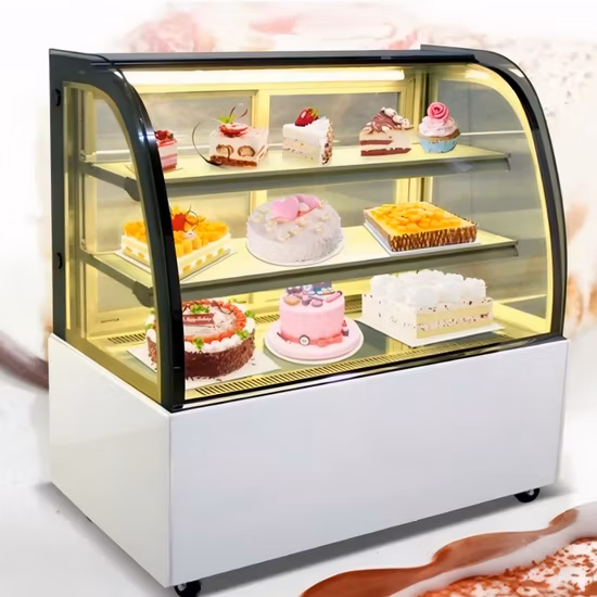 Boulangerie réfrigérateur gâteau réfrigérateur porte en verre gâteau affichage refroidisseur vitrine congélateur refroidisseur doux gâteau vitrine