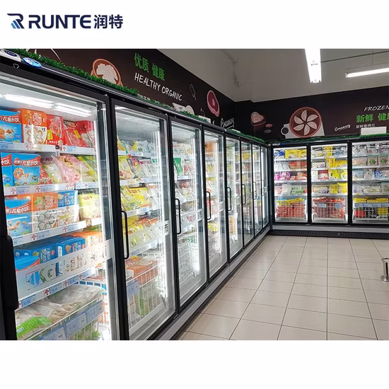 Vitrine d'affichage de crème glacée à refroidissement rapide/congélateur de crème glacée Gelato